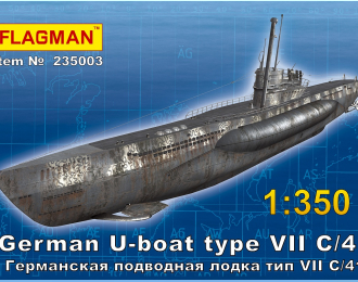 Сборная модель Германская подводная лодка тип VII С/41