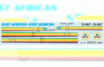 Сборная модель Самолет Vickers Super VC10 Type 1154 East African