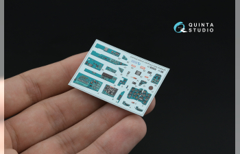 Декаль интерьера кабины МиГ-21Р, изумрудные панели (Eduard) (с 3D-печатными деталями)