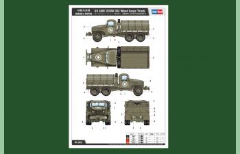 Сборная модель US GMC CCKW-352 Wood Cargo Truck