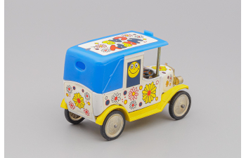 FORD Model T Taxi "Happy Car", white / yellow / blue