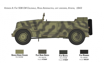 Сборная модель FIAT 508 CM Coloniale with crew