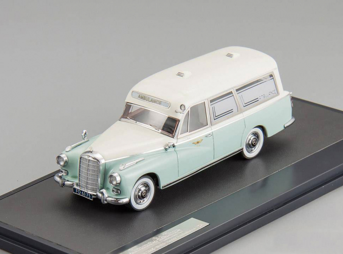 MERCEDES-BENZ 300D (W189) Visser Ambulance VZA "Dora" (1961), light blue