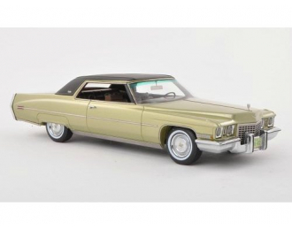 CADILLAC Coupe de Ville 1972, Green Metallic / Black