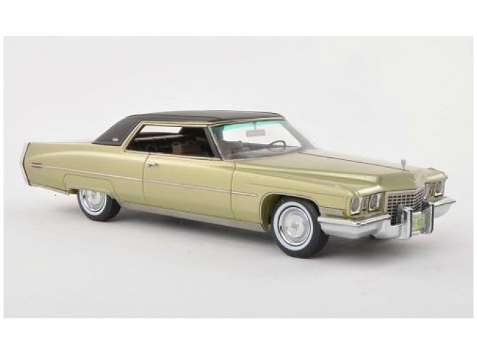 CADILLAC Coupe de Ville 1972, Green Metallic / Black