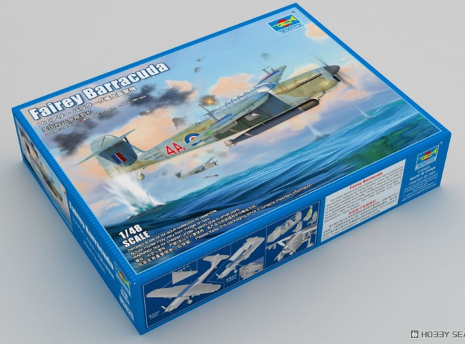 Сборная модель Бомбардировщик-торпедоносец Royal Navy Fairey Barracuda Mk. II