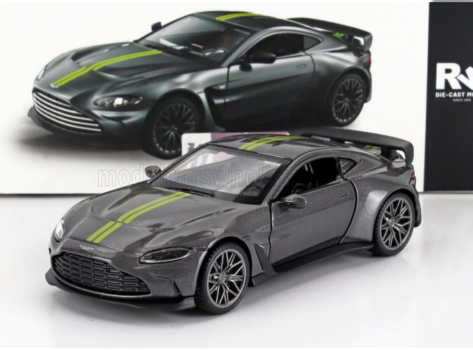 ASTON MARTIN V12 Vantage (2023), Grey Met Yellow