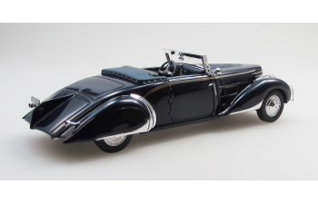 DELAGE D8-85 cabriolet by Chapron top down (1935), black