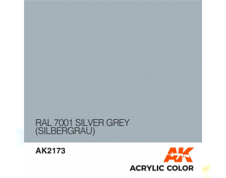 Краска акриловая RAL 7001 SILVER GREY (SILBERGRAU) 17ML