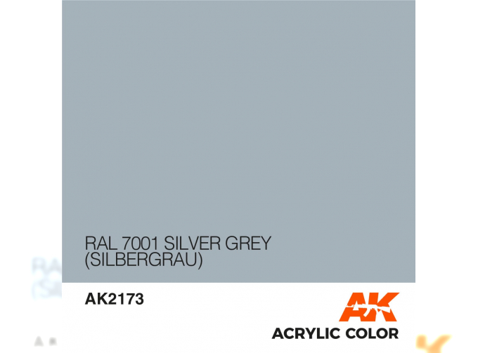 Краска акриловая RAL 7001 SILVER GREY (SILBERGRAU) 17ML