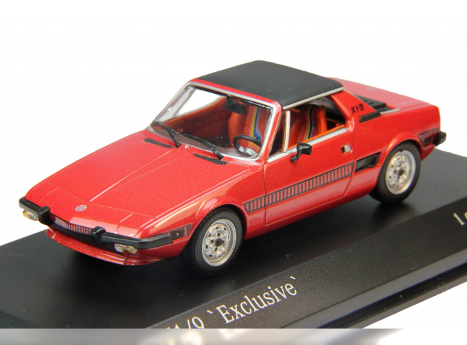 FIAT X 1/9 "Exclusive" (1972-78), red metallic