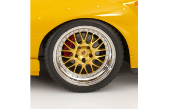 PORSCHE 911 (993) GT2 BBS rims (1996), speed yellow