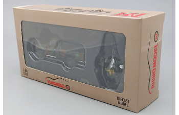 TOYOTA Land Cruiser J79 Armed Pickup with Anti-Aircraft Gun, military green camouflage