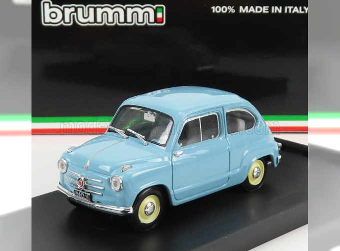 FIAT 600 BERLINA I SERIES (1955), AZZURRO CENERE - LIGHT BLUE