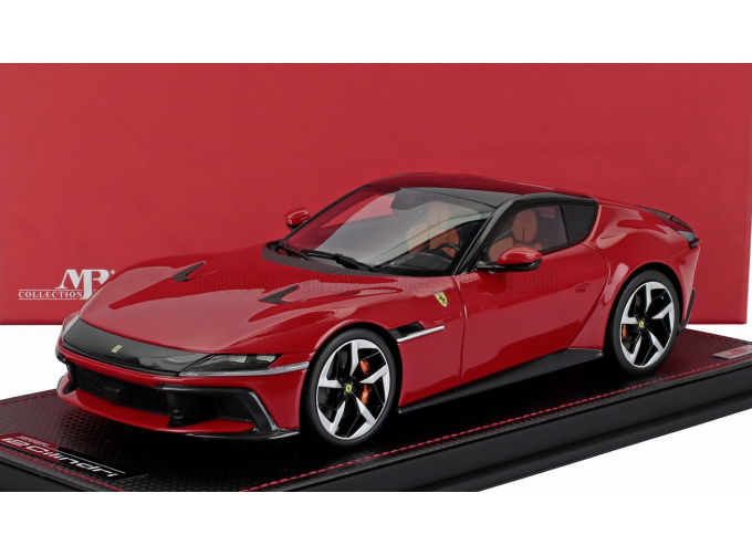 FERRARI 12cilindri Coupe V12 830cv (2024) - Con Vetrina - With Showcase, Rosso Corsa - Red