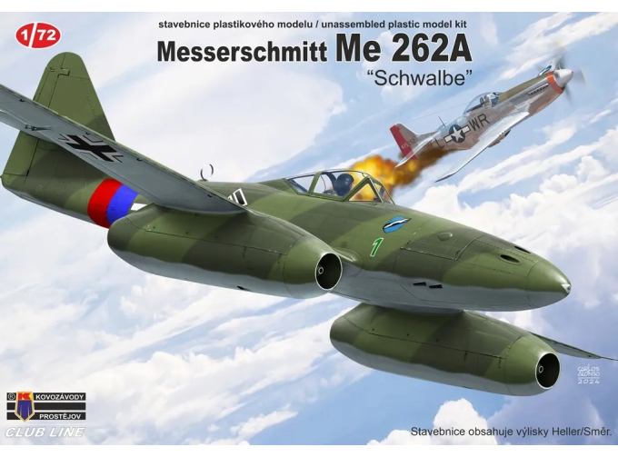Сборная модель Messerschmitt Me 262A "Schwalbe"