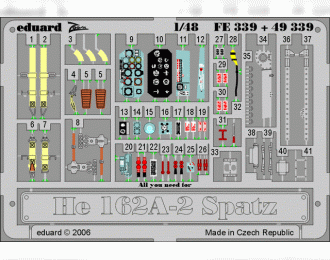 Цветное фототравление для He 162A-2 Spatz