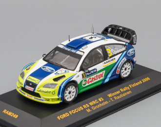 FORD Focus WRC #3 Winner Rally Finland 2006, white / blue / green