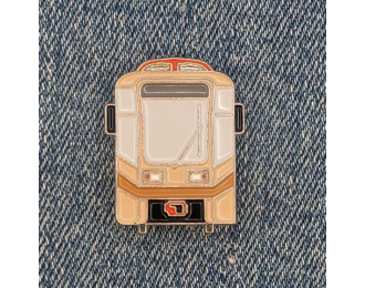 Значок "КТМ-19", бежевый