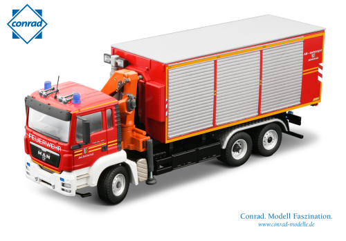 MAN TGS 3achs WLF Feuerwehr Ladekran Bad Reichenhall, 1:50