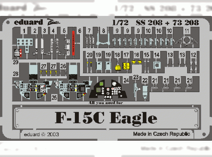 Цветное фототравление для F-15C