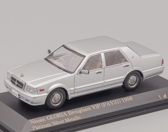 NISSAN Gloria Brougham VIP (PAY31) (1998), platinum silver metallic