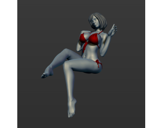 Фигура Девушка на диване 2, окрашенная