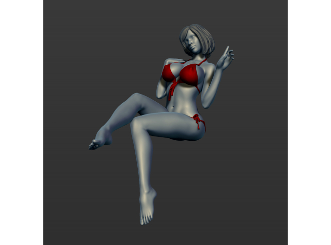 Фигура Девушка на диване 2, окрашенная