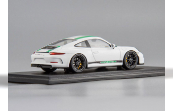 PORSCHE 911 R (2017), white / green