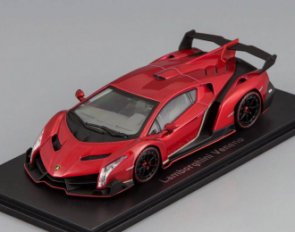 LAMBORGHINI Veneno, red metallic with red stripe