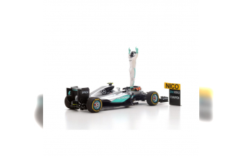 MERCEDES-BENZ F1 W07 Hybrid #6 2nd Abu Dhabi GP 2016 Nico Rosberg - World Champion 2016