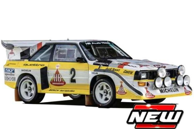 AUDI Sport Quattro S1 E2 #2 (1985), white/yellow