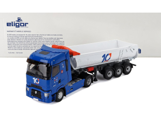 RENAULT T-line High Truck Cassone Ribaltabile Dtm Transports (2021), Blue White