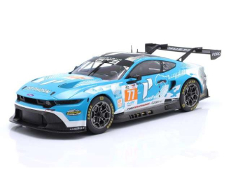 Ford Mustang GT3 #77 Ben Barker, Ryan Hardwick, Zacharie Robichon 24h LeMans Proton Competition (2024), blue 