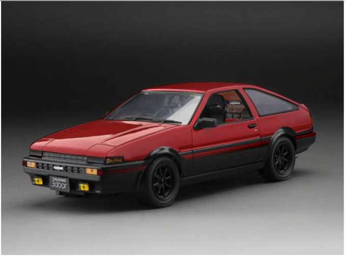 TOYOTA Sprinter Trueno GT Apex AE86 (1986), red/black