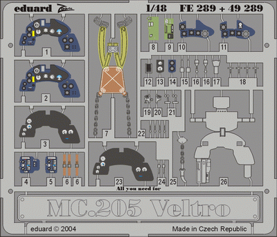 Цветное фототравление для MC 205 Veltro