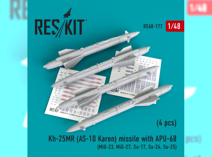 Ракета Kh-25MR (AS-10 Karen) с APU-68 (4 штуки)