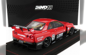 NISSAN Skyline Gt-r (r34) N5 Lbwk Super Silhouette (2007), Red Black