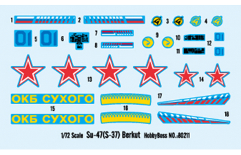 Сборная модель Самолет SU-47 (S-37) Berkut