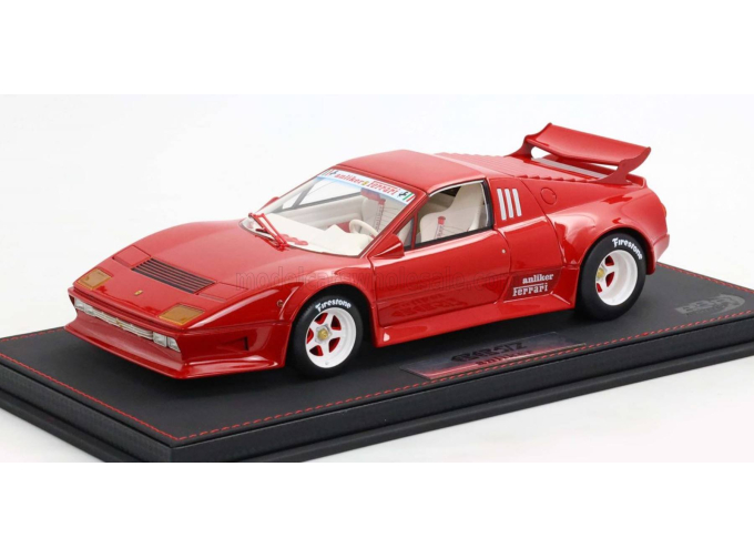 FERRARI 512 BB Targa Anliker WITH SHOWCASE (1984), red