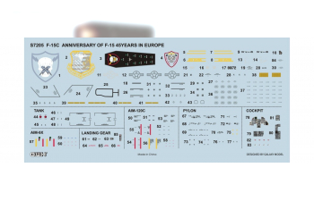 Сборная модель USAF F-15C Annversary of "45 Years in Europe"