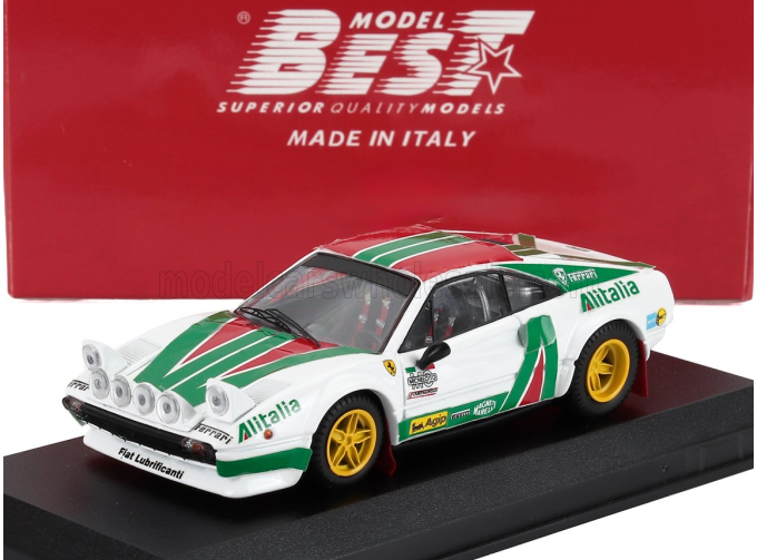 FERRARI 308 Gtb Gr.4 (night Version) N 0 Tuning Makela Alitalia Rally (1980), White Green Red