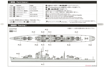 Сборная модель IJN Destroyer Fuyuzsuki Water Line Series No. 438 