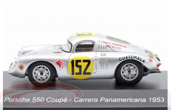 PORSCHE 550 Coupé №152 Winner S1.6 class Carrera Panamericana (Mexico) José Herrarte Ariano, Carlos Gonzales (1953), silver