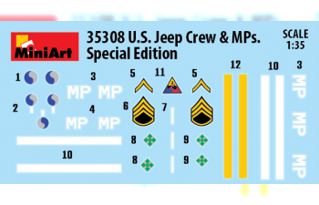 Сборная модель U.S. Jeep Crew & Mps. Special Edition