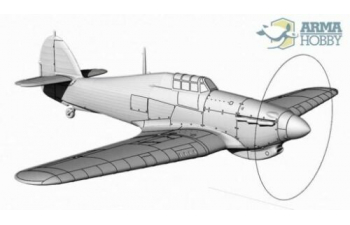 Сборная модель Самолет Hurricane Mk I Trop