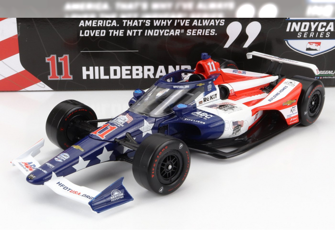 CHEVROLET TEAM A.J.FOYT ENTERPRISES RACING N 11 WINNER INDIANAPOLIS INDY 500 INDYCAR SERIES (2022) J.R.HILDEBRAND, BLUE WHITE RED