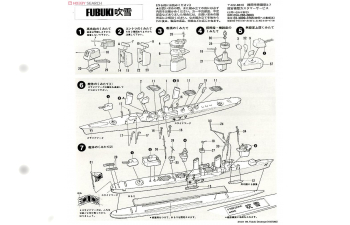 Сборная модель Fubuki Destroyer