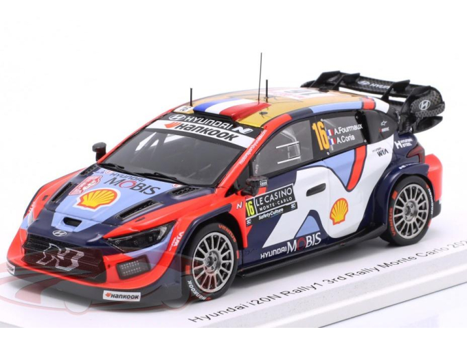 HYUNDAI i20 N №16 Team Hyundai Shell Mobis WRT Rallye Monte Carlo Adrien Fourmaux, Alexandre Coria (2025)