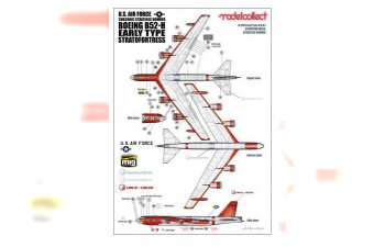 Сборная модель B-52H Early Type U.S.A.F
